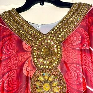 Selling a beautiful red Kuftan/dress. Size large